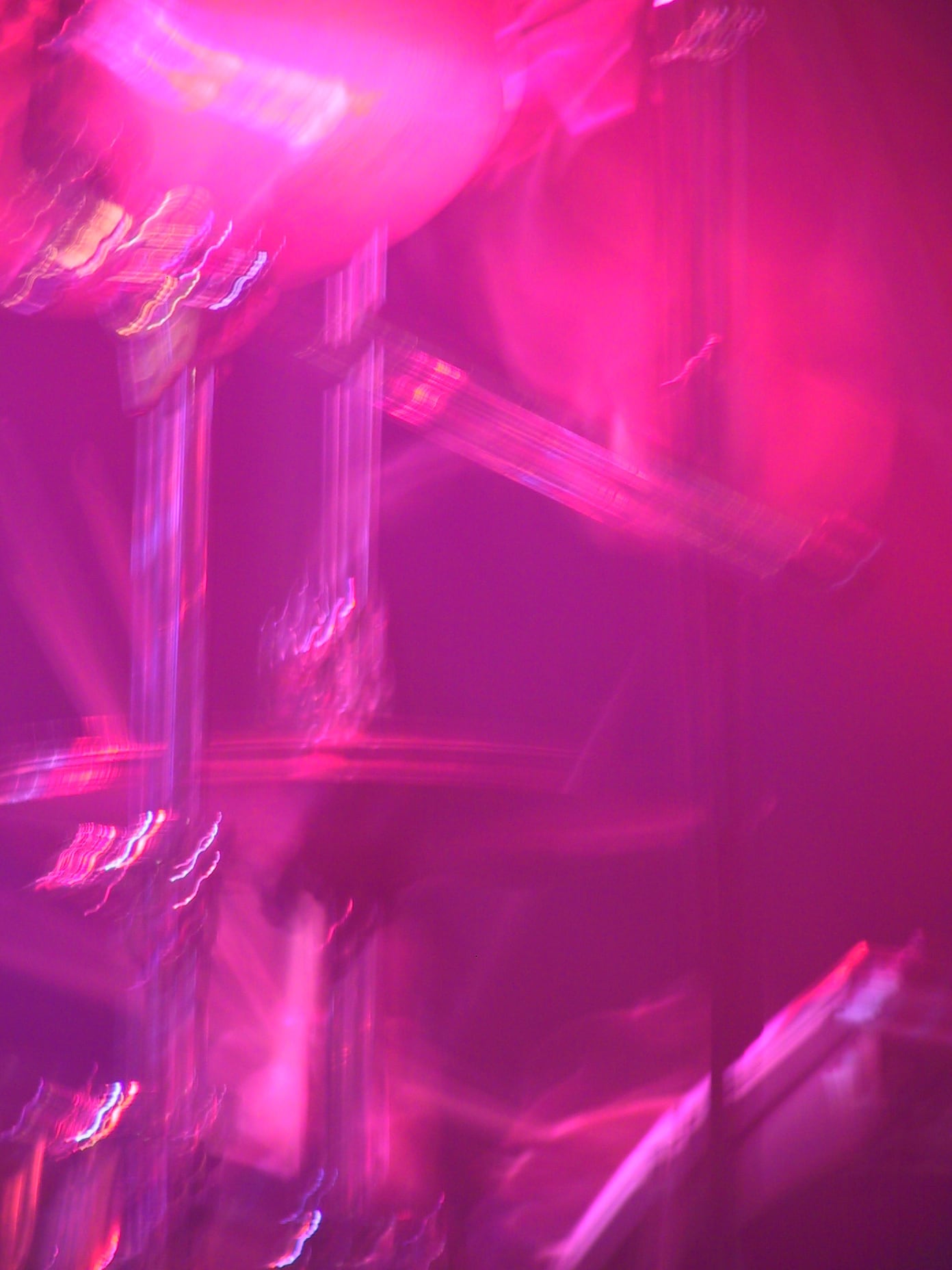 Bühnenlicht, zu Magenta verwischt
